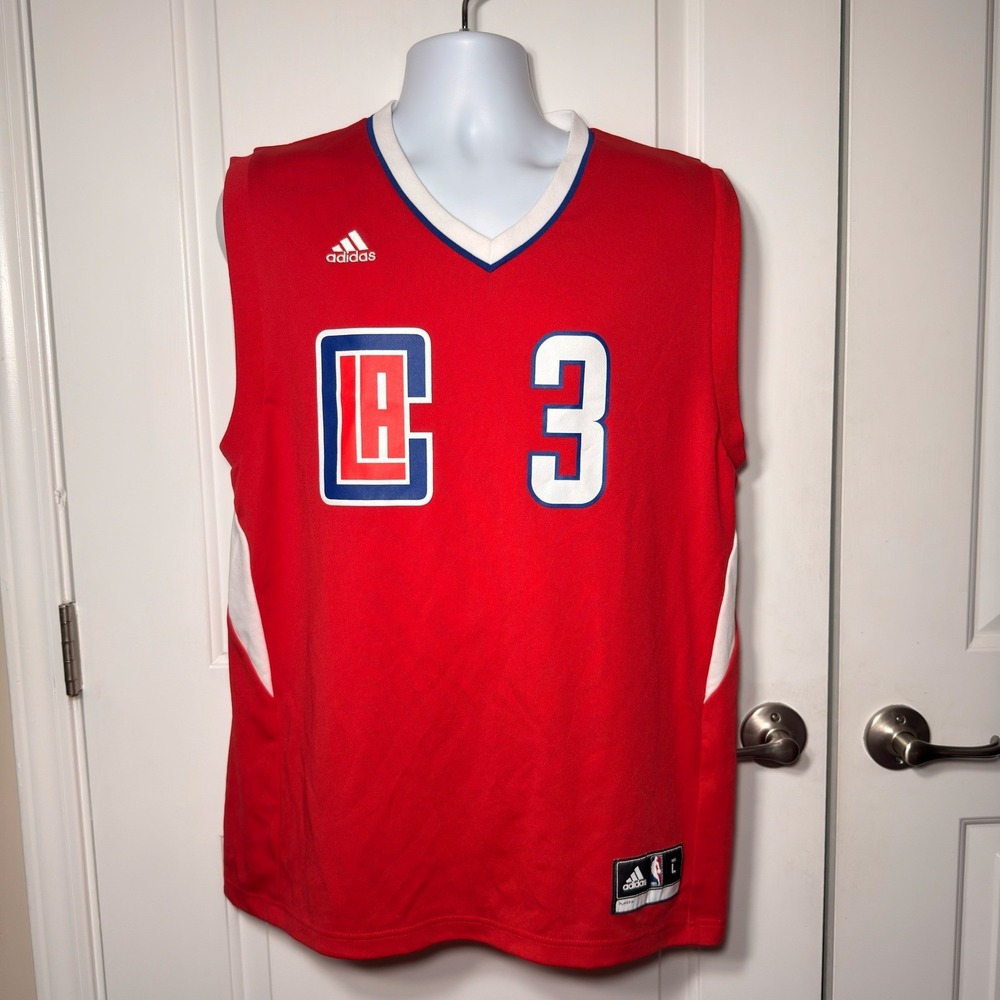 Adidas NBA Los Angeles Clippers Chris Paul 3 Jersey Red Mens Large 7818A 16